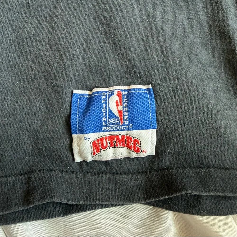 Vintage 1990s Nutmeg Mills Portland Trail Blazers Triple Threat XL Tee NBA Shirt
